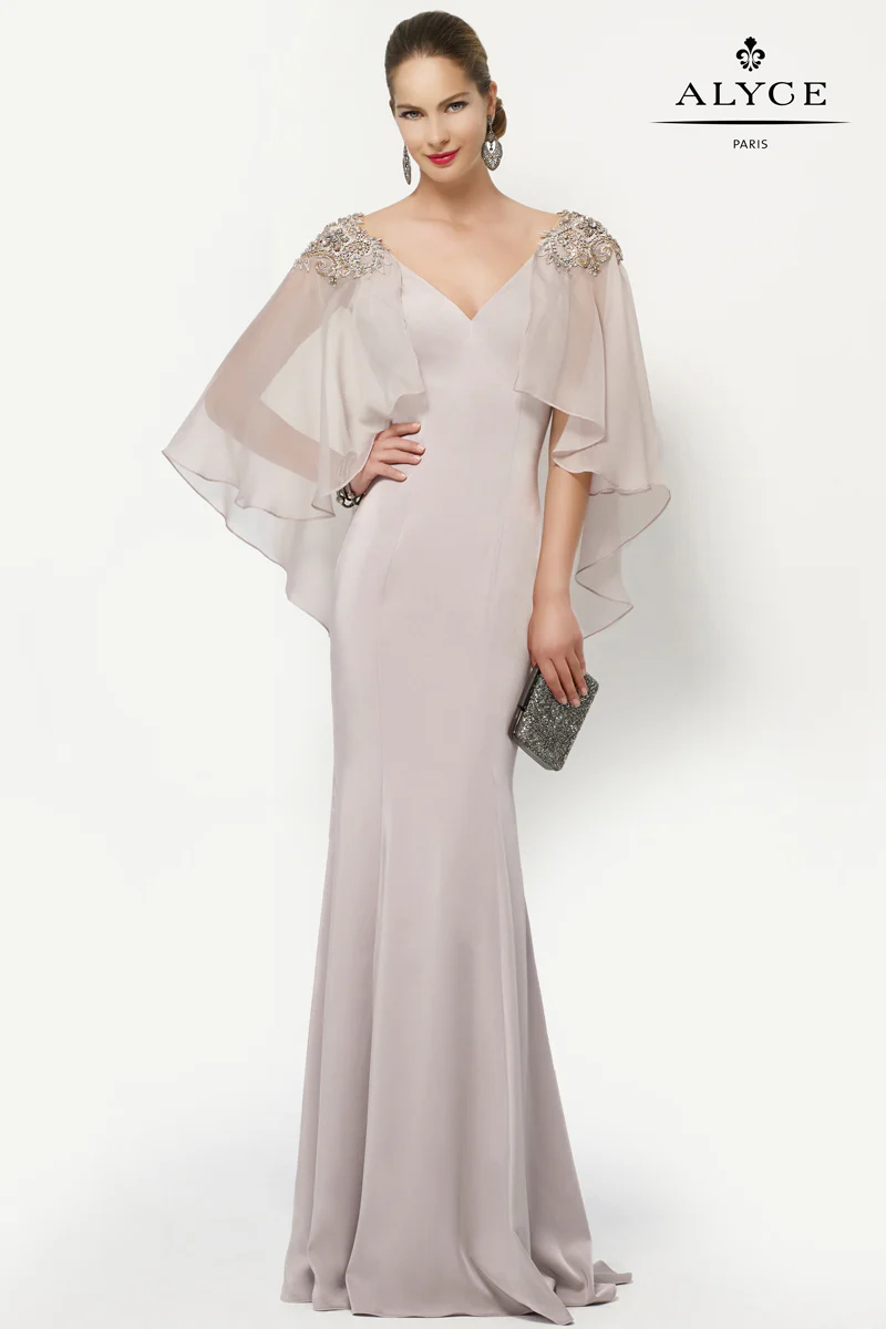 ALYCE Paris 27170 Special Occasion V-neck Embellished Straight Dress - Image 4