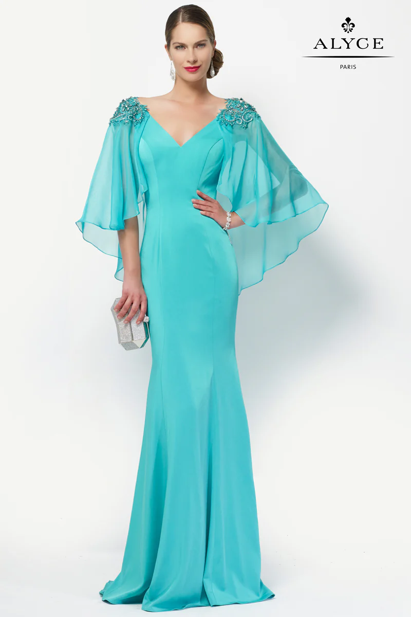 ALYCE Paris 27170 Special Occasion V-neck Embellished Straight Dress - Image 7