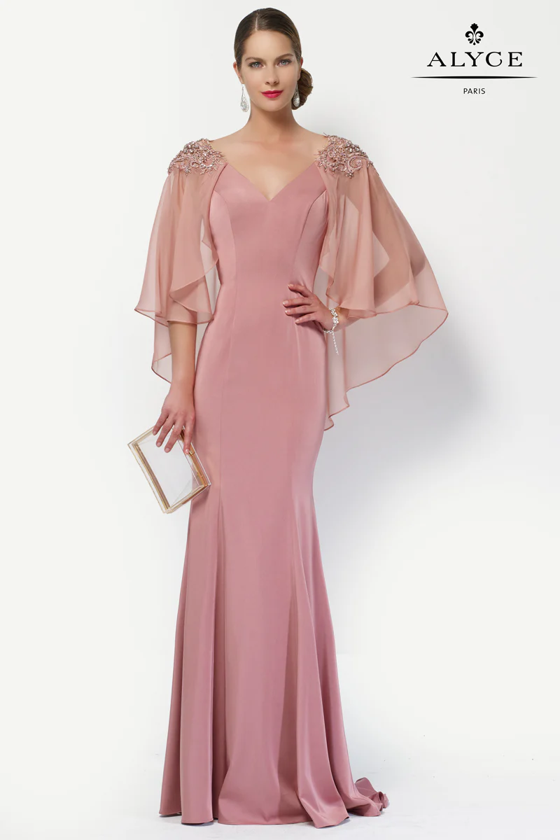 ALYCE Paris 27170 Special Occasion V-neck Embellished Straight Dress - Image 8