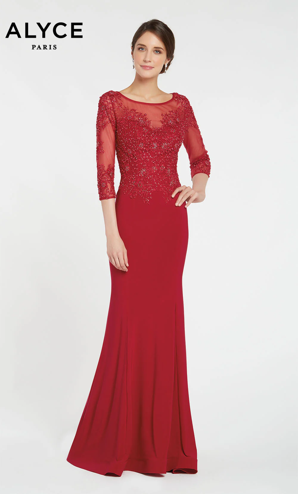 ALYCE Paris 27257 Special Occasion Boat Neckline Modest Straight Dress - Image 5