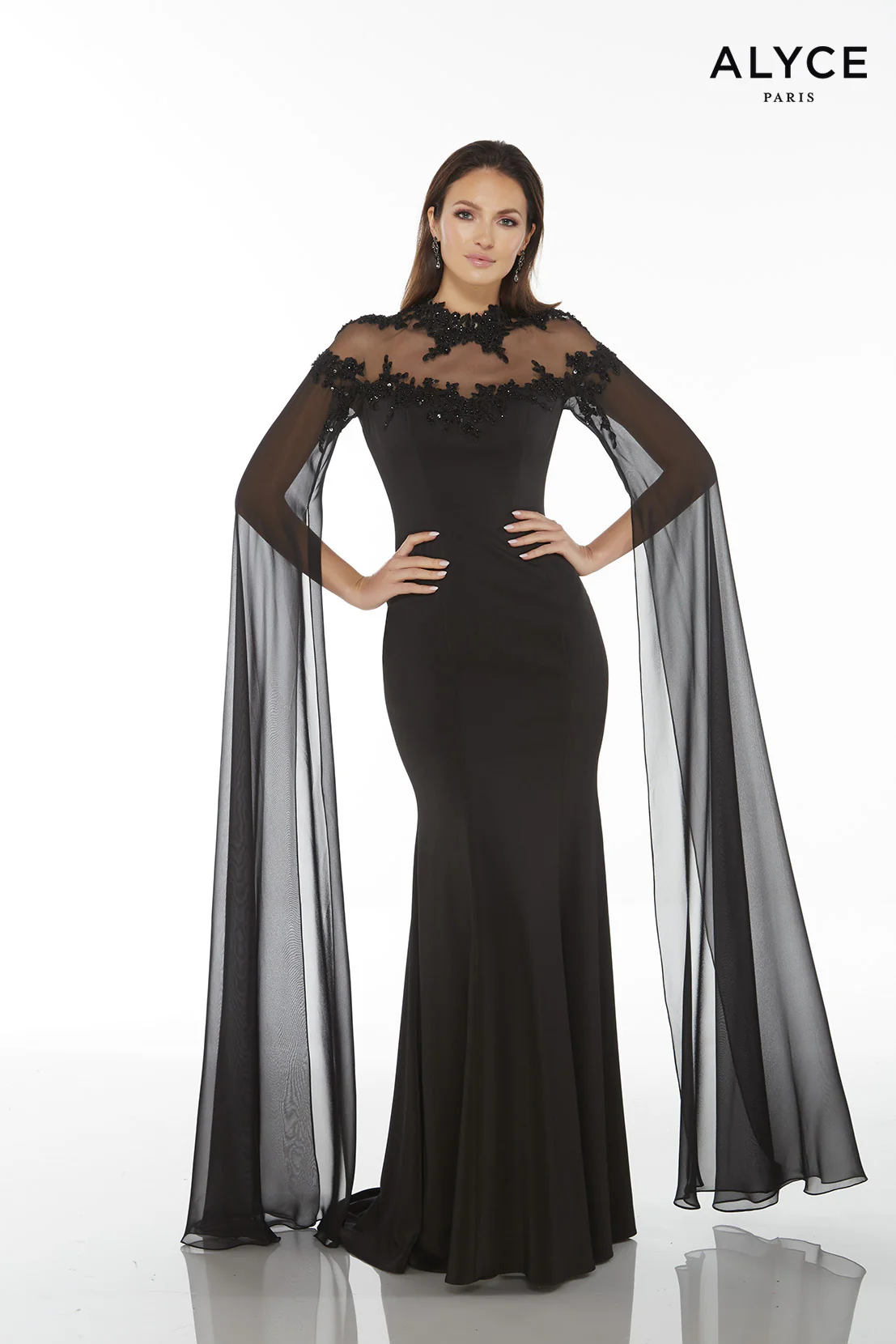 ALYCE Paris 27173 Special Occasion V-neck Chic Straight Dress - Image 3