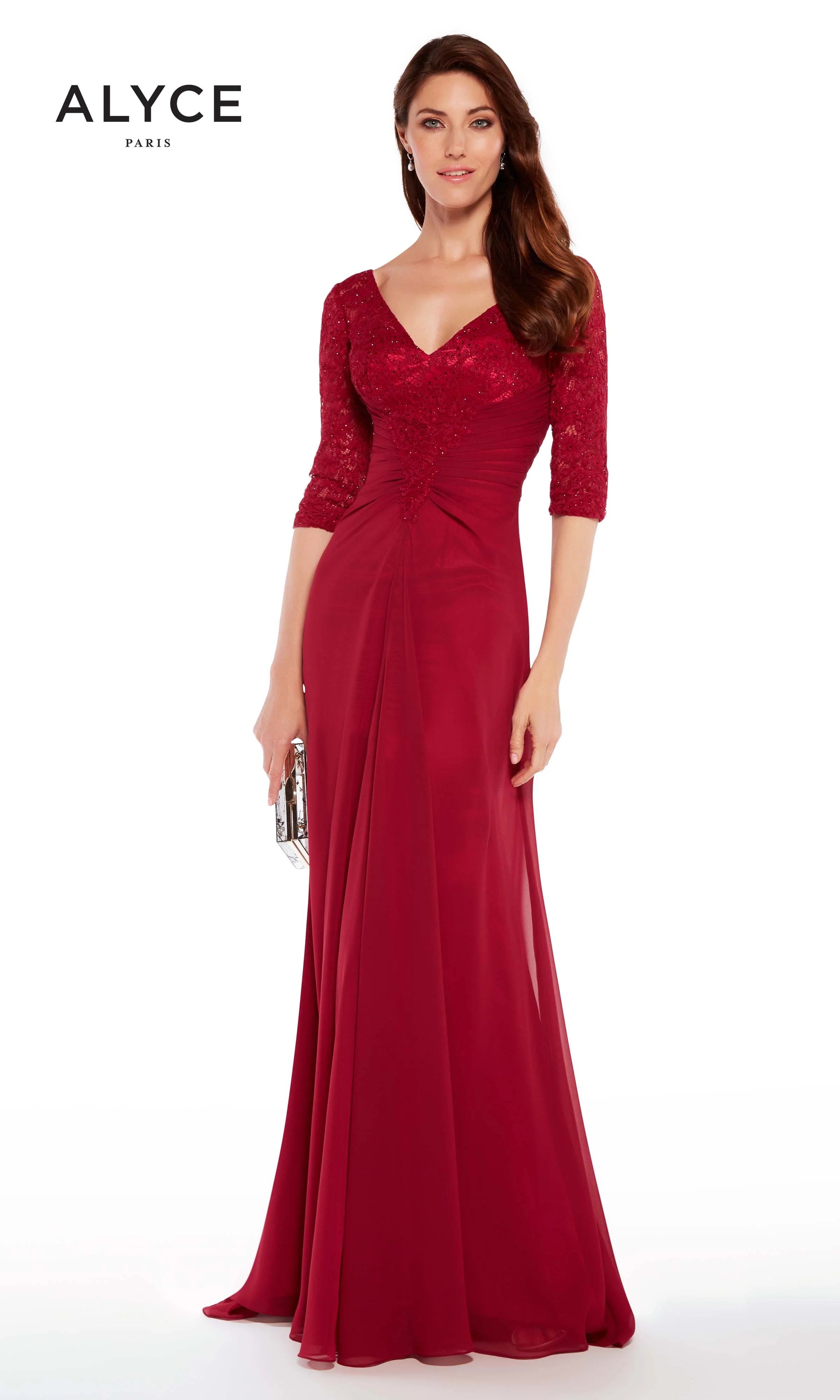 ALYCE Paris 27234 Special Occasion V-neckline Embellished Straight Dress - Image 4
