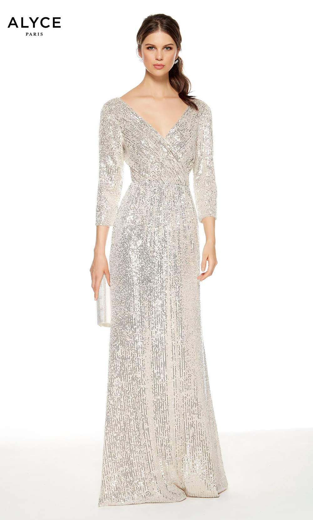 ALYCE Paris 27358 Special Occasion V-neckline Plus Size Straight Dress - Image 3