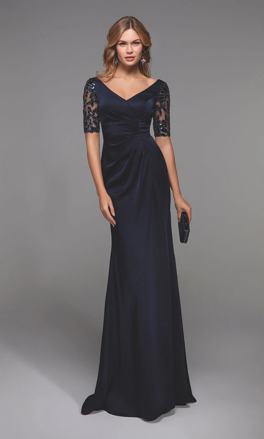 ALYCE Paris 27498 Special Occasion V-neckline Embellished Straight Dress - Image 3