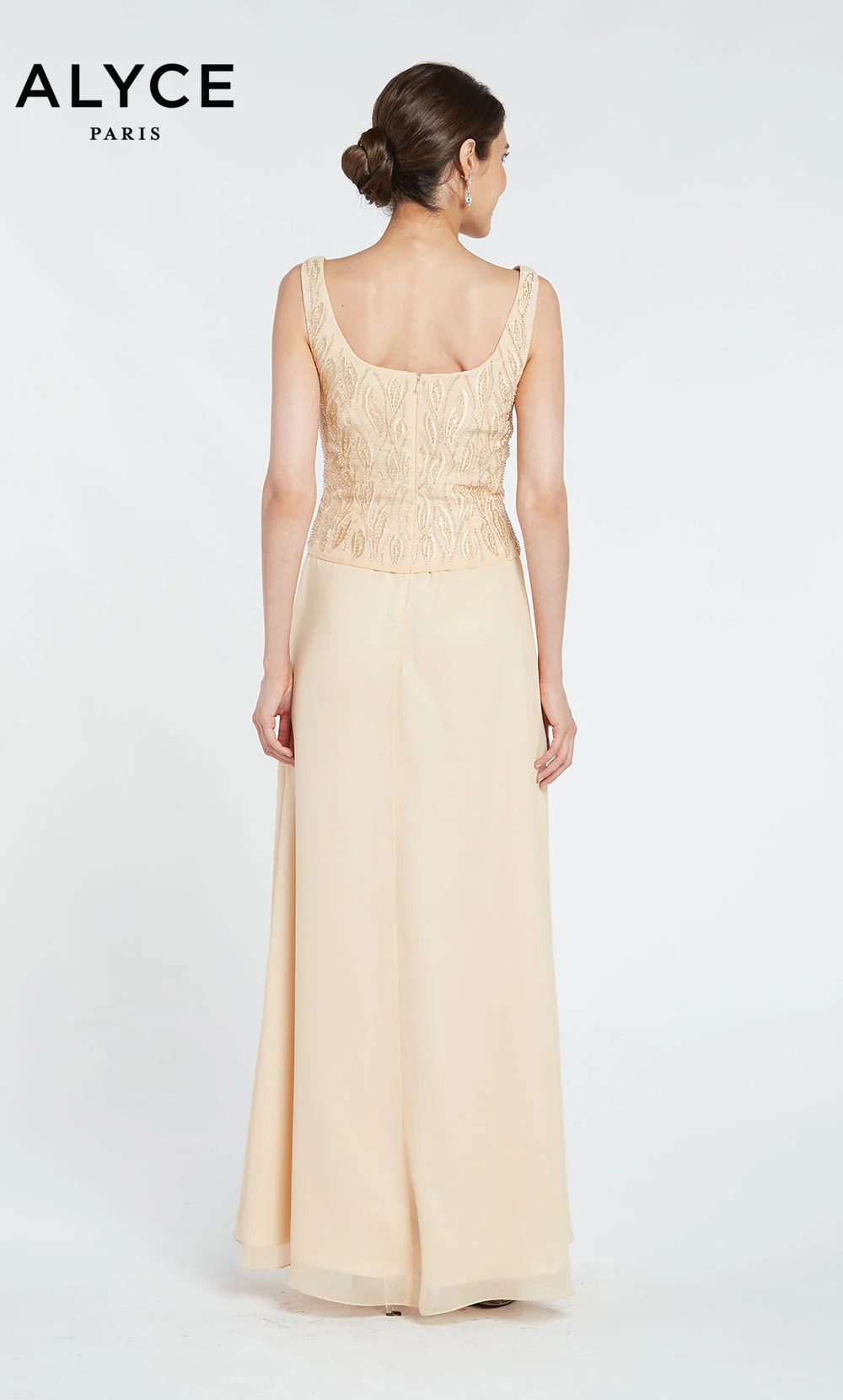 ALYCE Paris 29953 Special Occasion Scoop Neckline Two-piece Straight Dress - Image 3