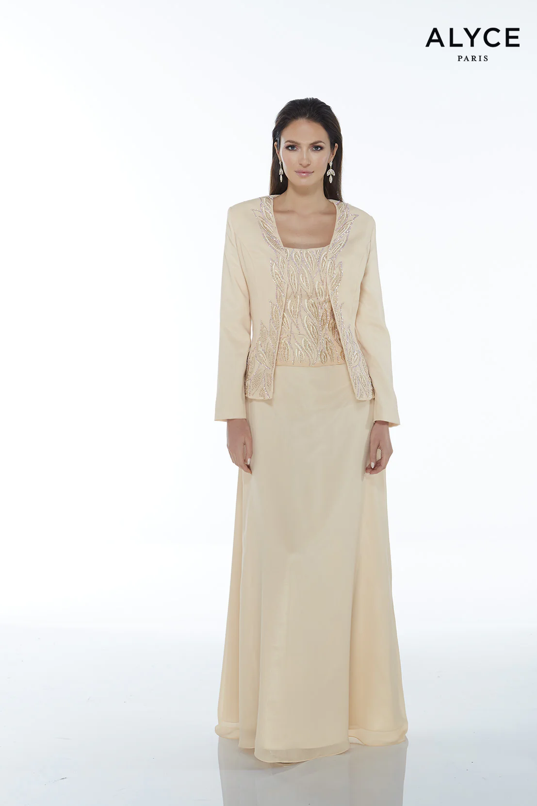 ALYCE Paris 29953 Special Occasion Scoop Neckline Two-piece Straight Dress - Image 4