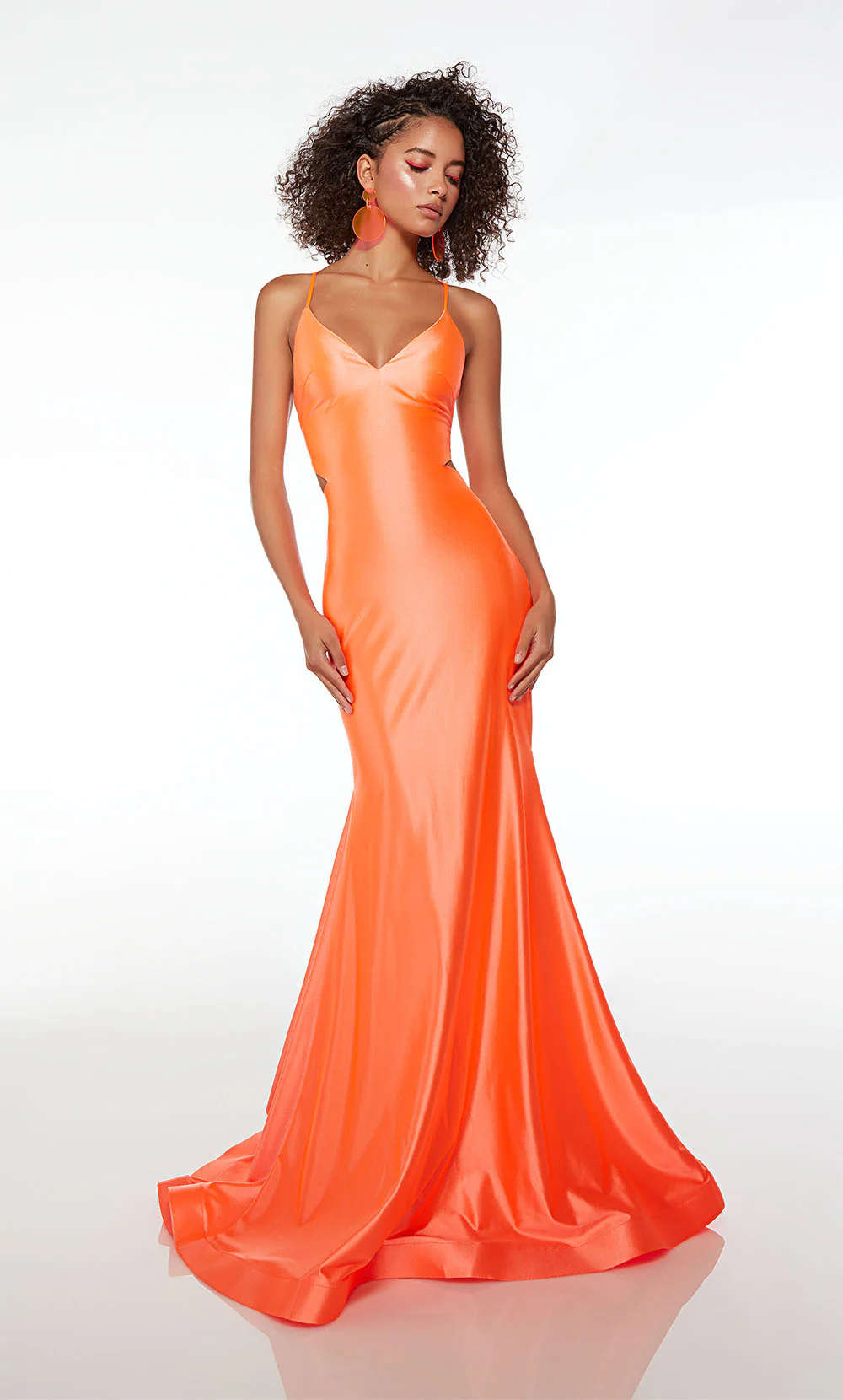 ALYCE Paris 61674 Alyce Long Plunging Neckline Simple Mermaid Dress - Image 6