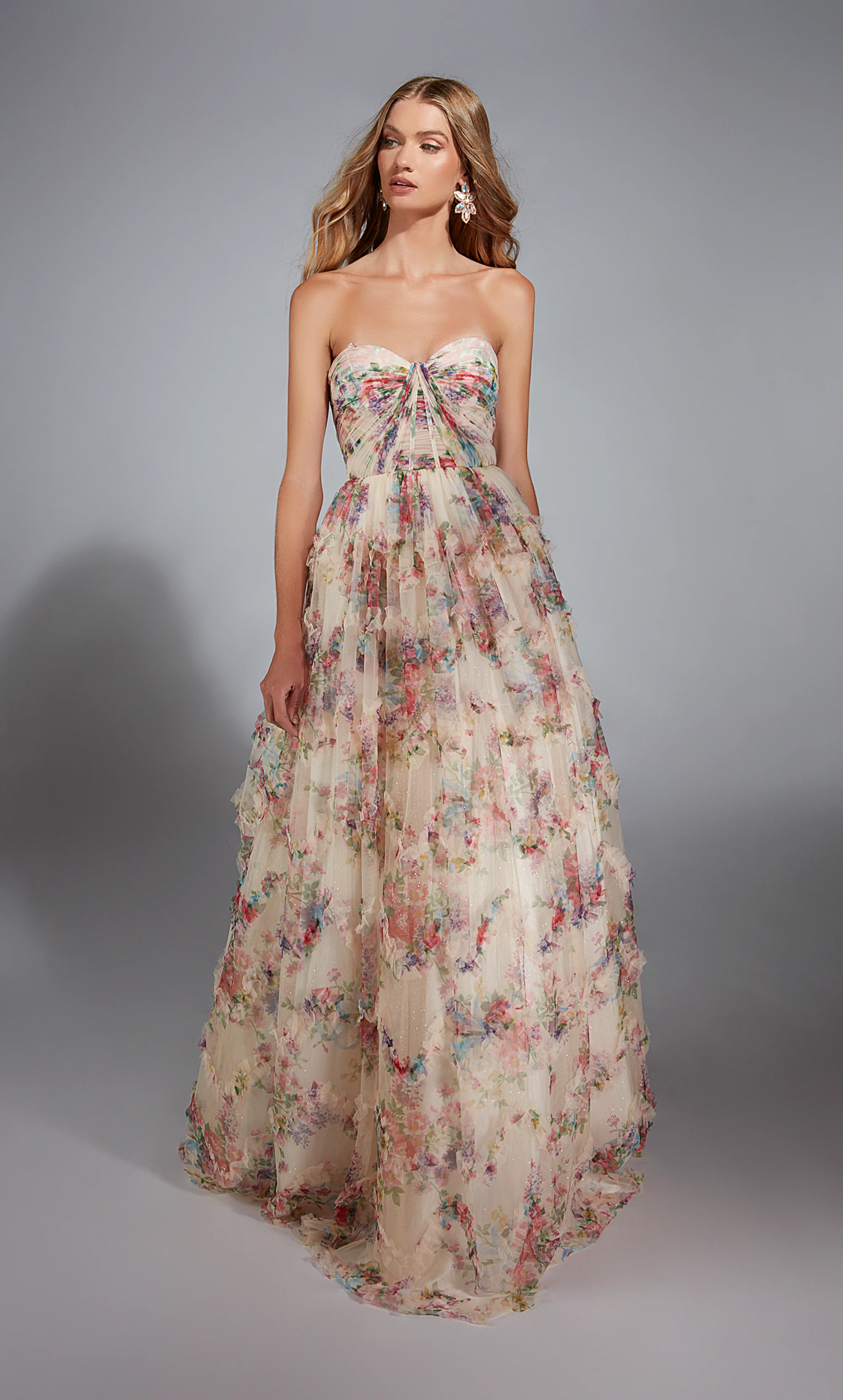 ALYCE Paris 61957 Alyce Long Strapless Neckline Corset Ballgown Dress - Image 4